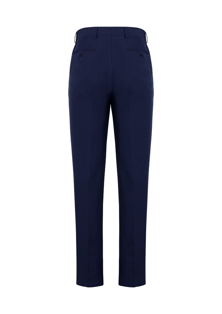 Siena Mens Slim Fit Flat Front Pant (Stout) - Marine - Back
