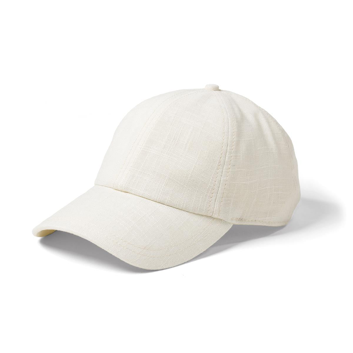 Lennox Linen Cap - Natural - Front