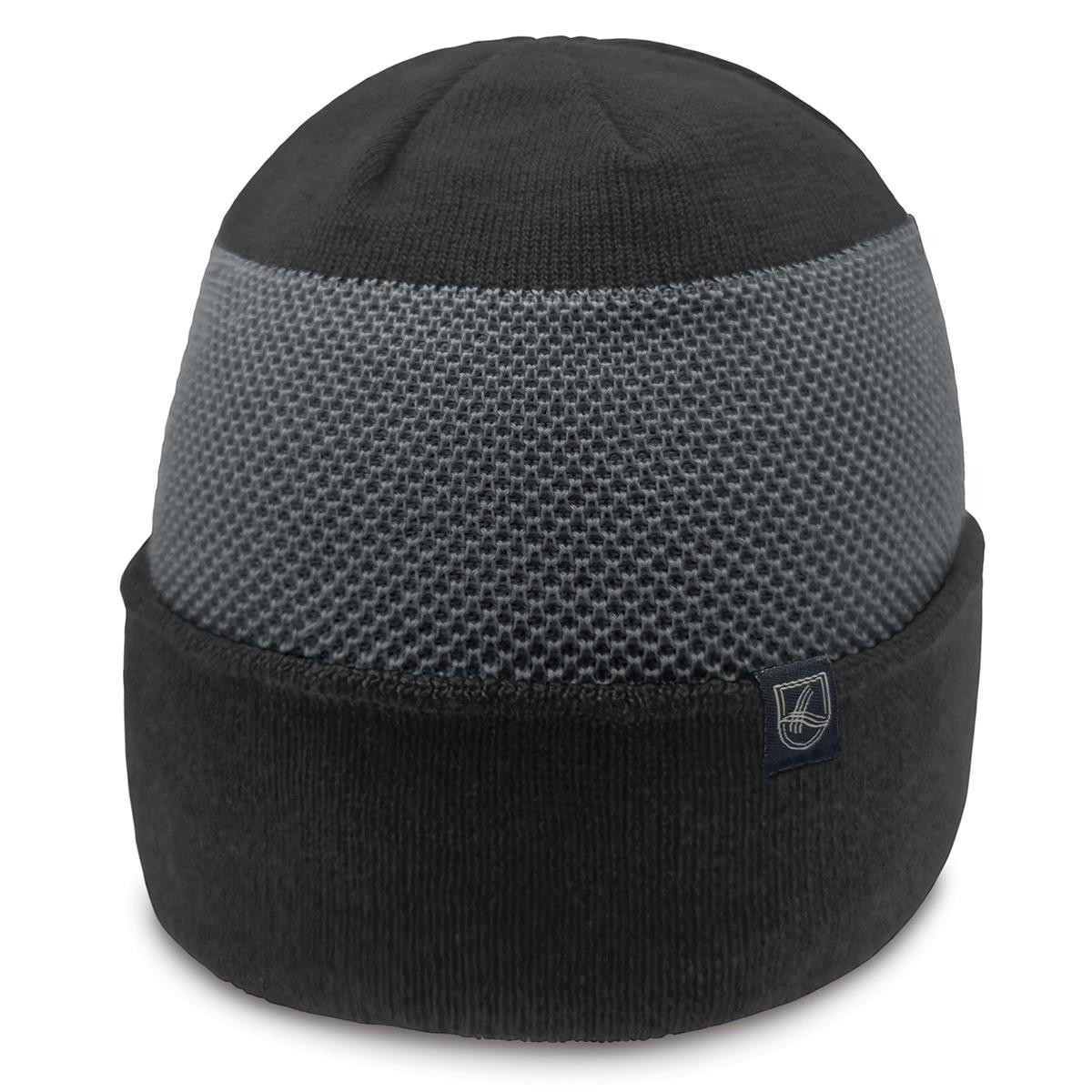 Horizon Beanie - Black / Charcoal - Front