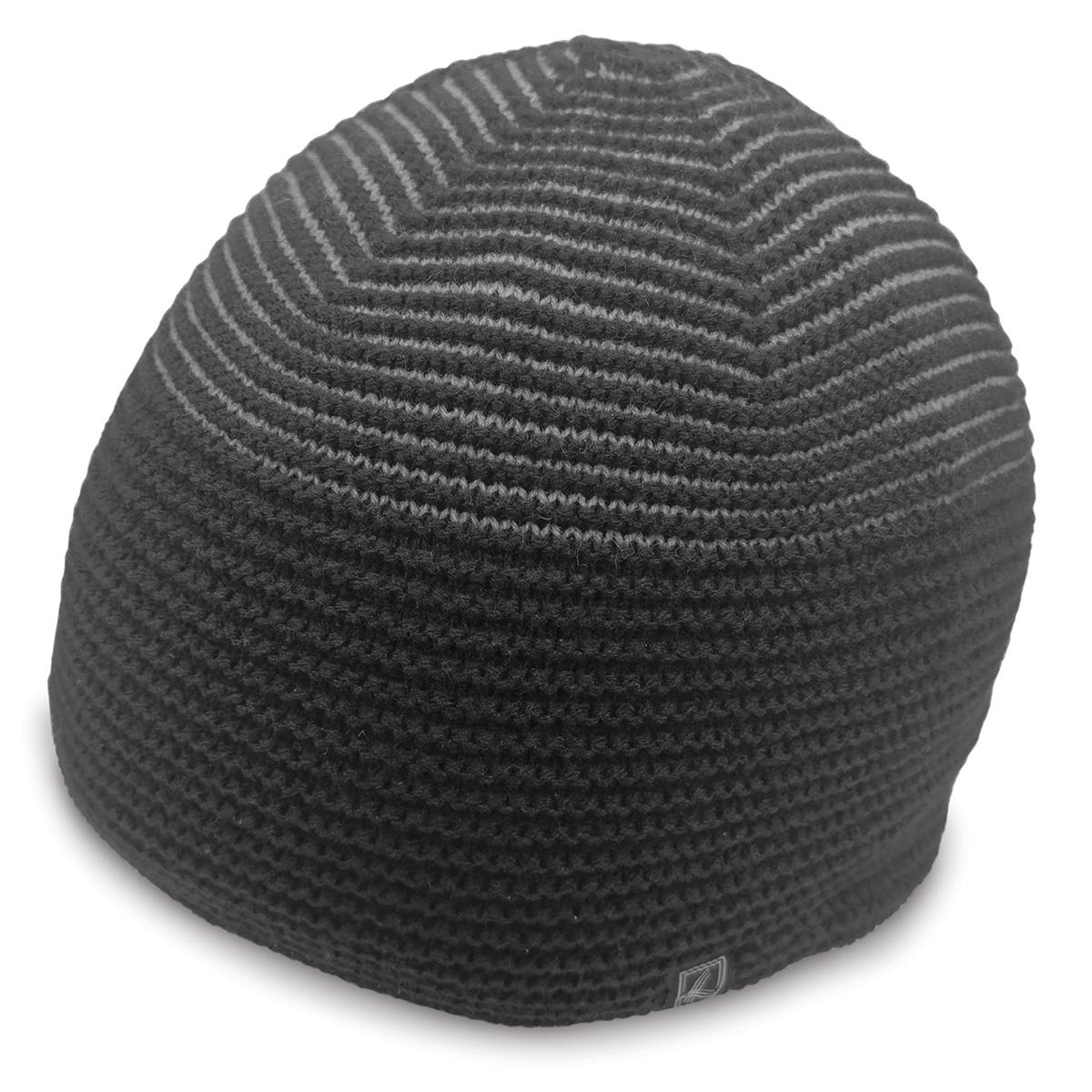 Ridge Beanie - Black / Grey - Front