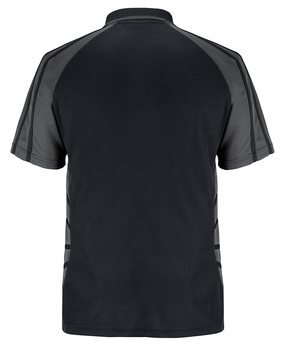 Podium Arachnid Polo - Black/Gunmetal - Back