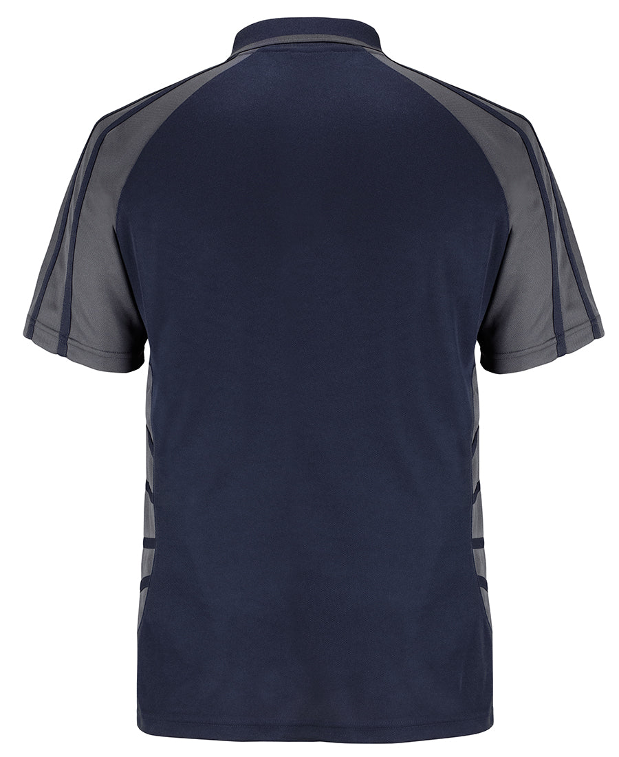 Podium Arachnid Polo - Navy/Charcoal - Back