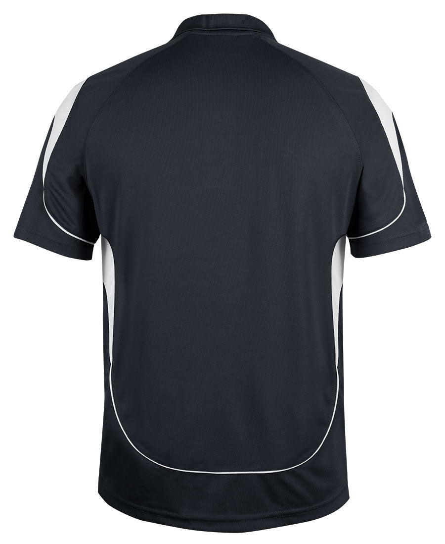 Podium Kids and Adults Bell Polo - Black/White - Back
