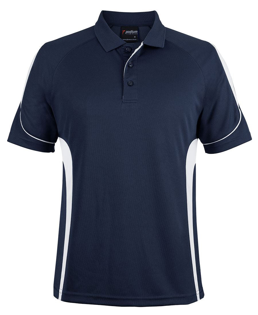 Podium Kids and Adults Bell Polo - Navy/White - Front