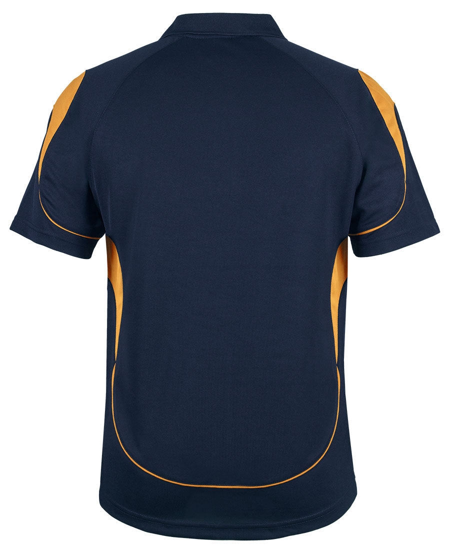 Podium Kids and Adults Bell Polo - Navy/Gold - Back