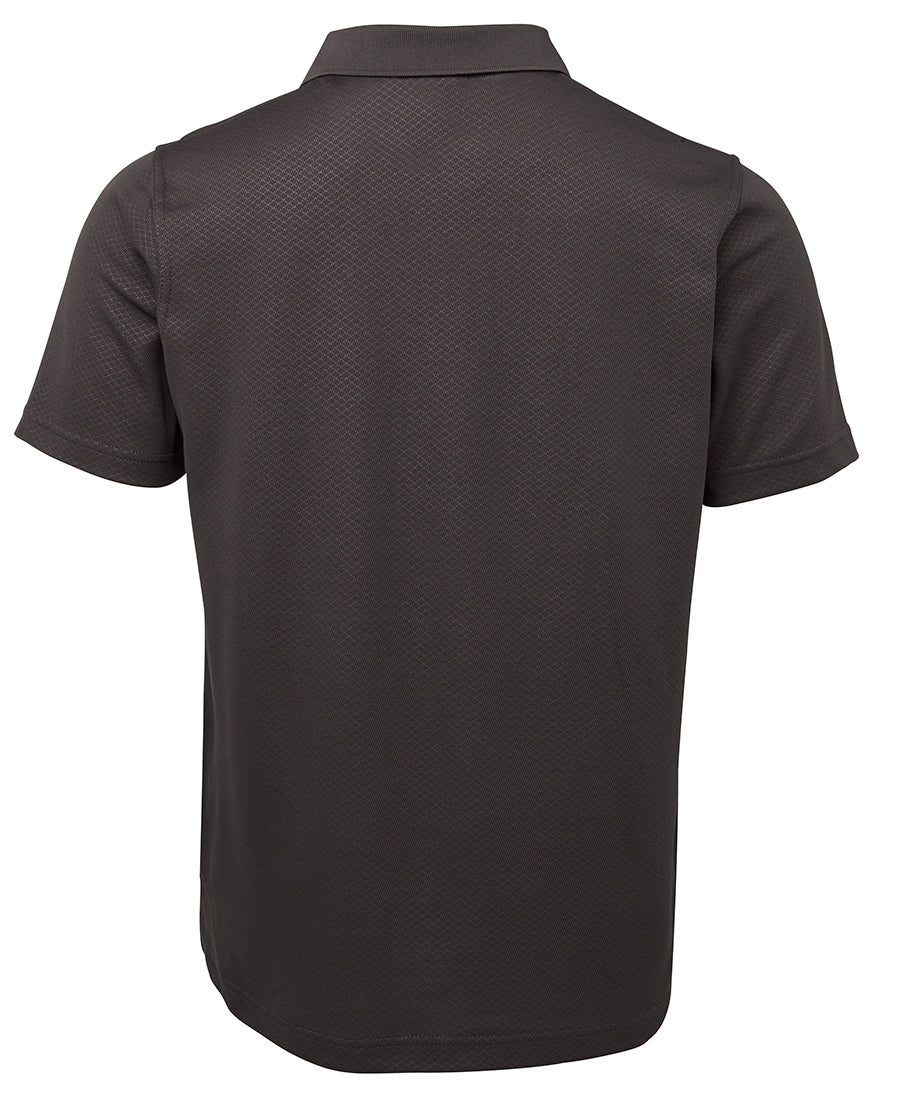 Podium Cotton Back Yardage Polo - Gunmetal - Back