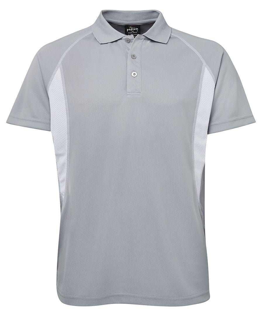 Podium Insert Polo - Grey/White - Front