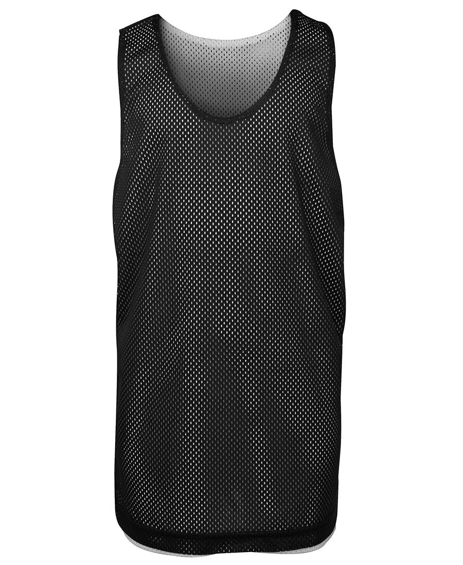 Podium Kids and Adults Reversible Training Singlet - Black/White - Front