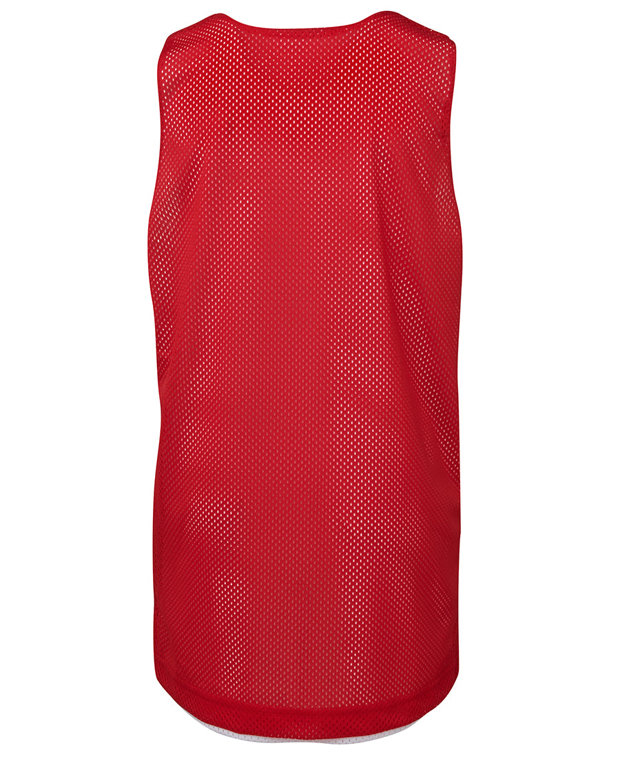 Podium Kids and Adults Reversible Training Singlet - Red/White - Back