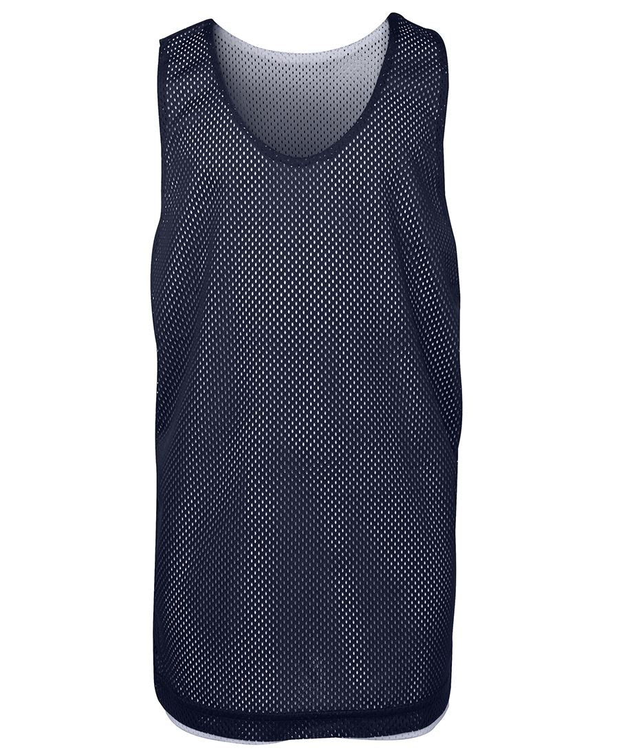 Podium Kids and Adults Reversible Training Singlet - Navy/White - Front