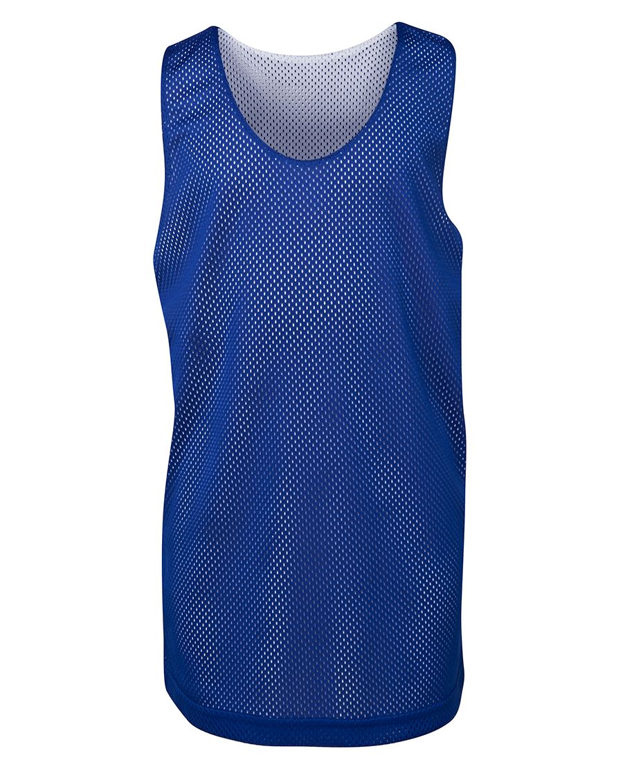 Podium Kids and Adults Reversible Training Singlet - Royal/White - Front
