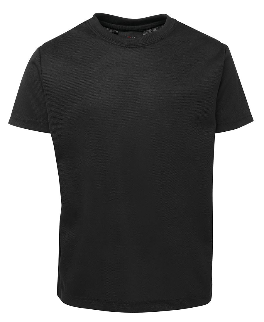 Podium Kids & Adults Poly Tee - Black - Front