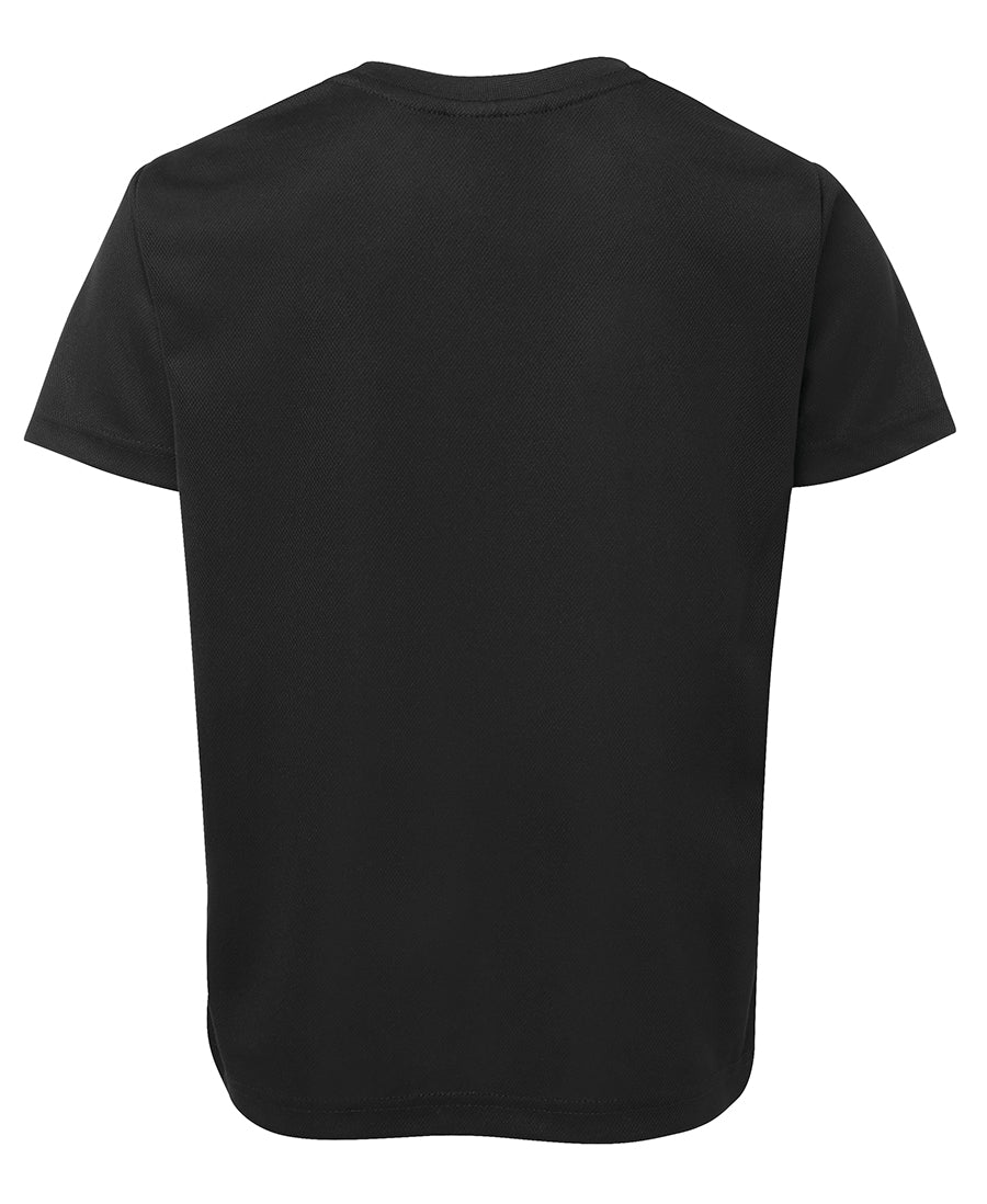 Podium Kids & Adults Poly Tee - Black - Back