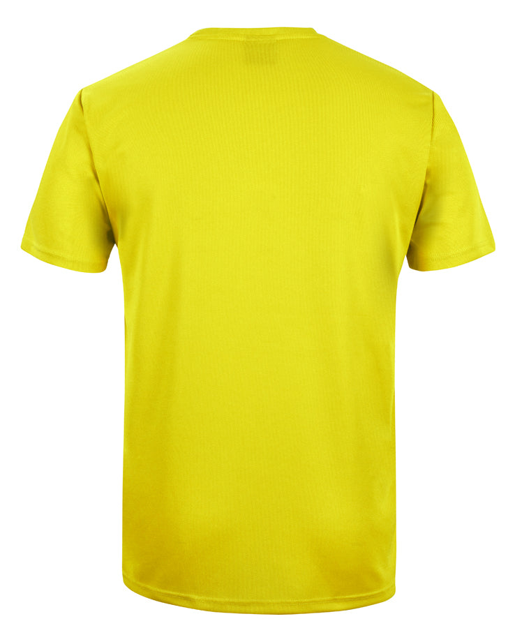 Podium Kids & Adults Poly Tee - Yellow - Back