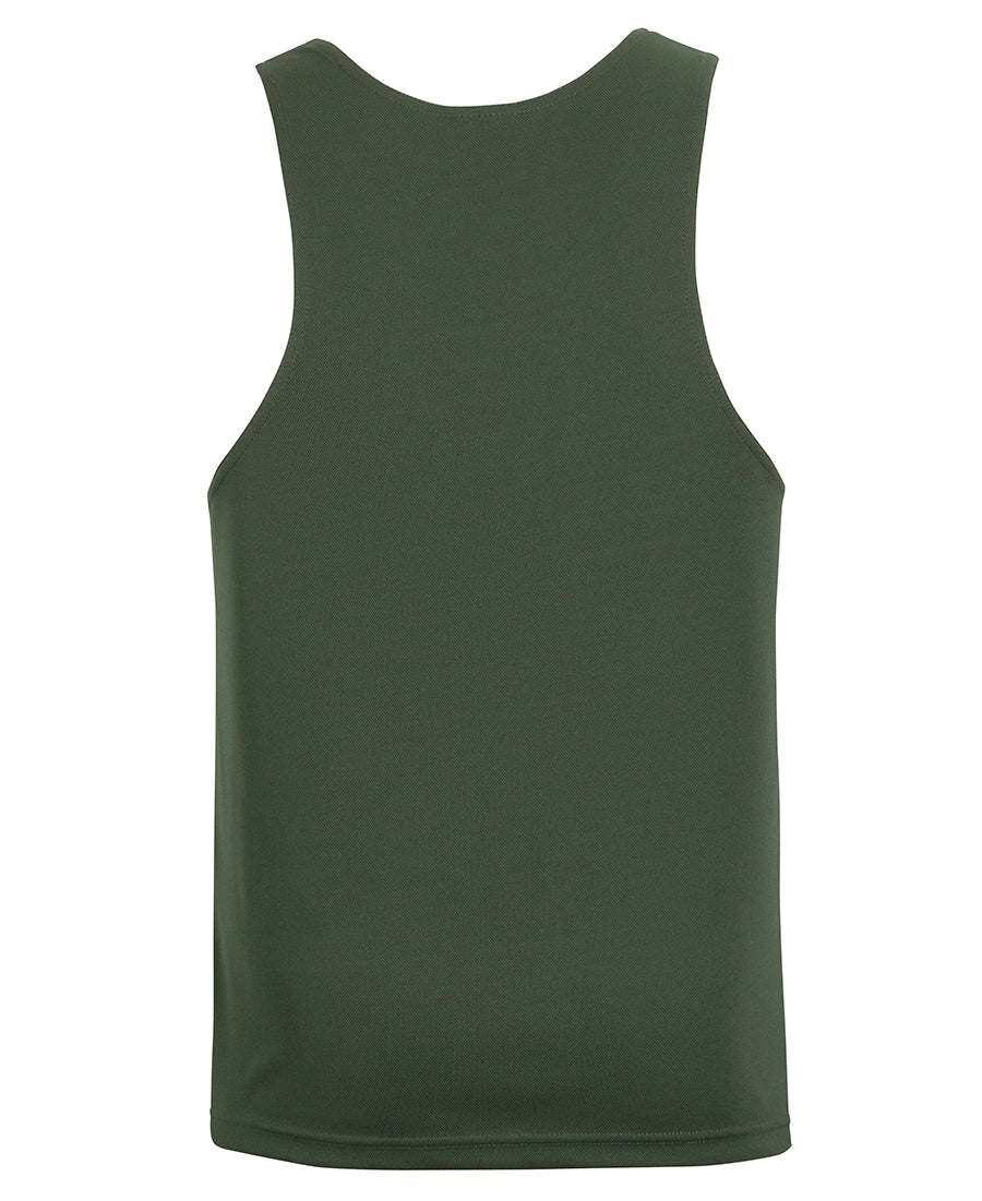 Podium Poly Singlet - Army - Back
