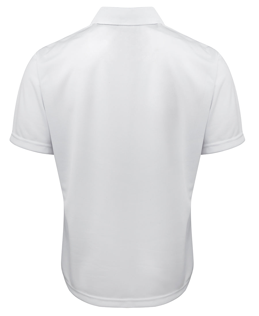 Podium S/S Poly Polo - White - Back