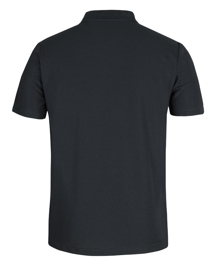 Podium S/S Recycled Polyester Pocket Polo - Black - Back