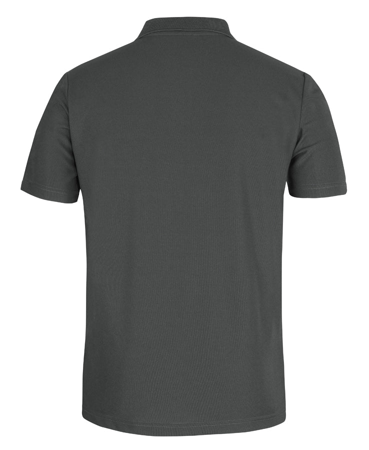 Podium S/S Recycled Polyester Pocket Polo - Pewter - Back