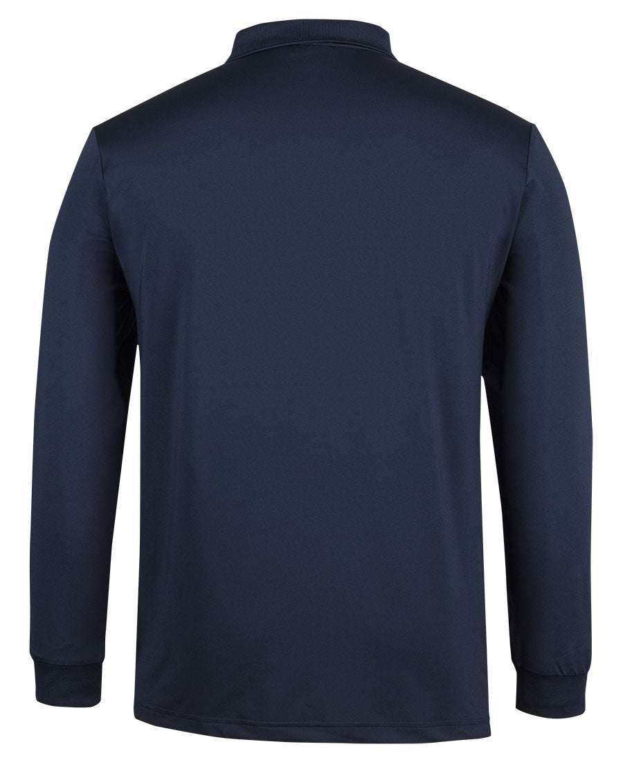 Podium L/S Stretch Polo - Navy - Back
