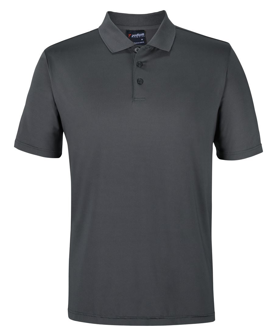 Podium Stretch Polo - Charcoal - Front