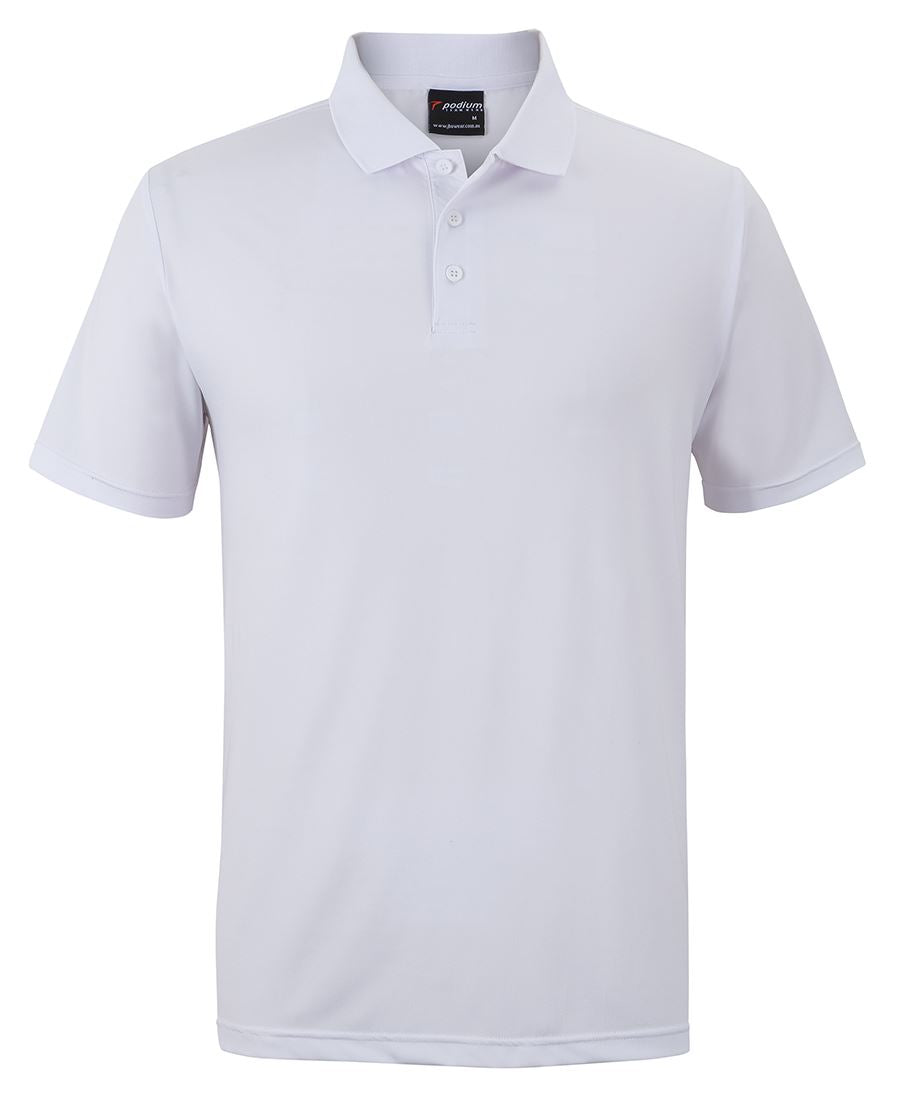 Podium Stretch Polo - White - Front