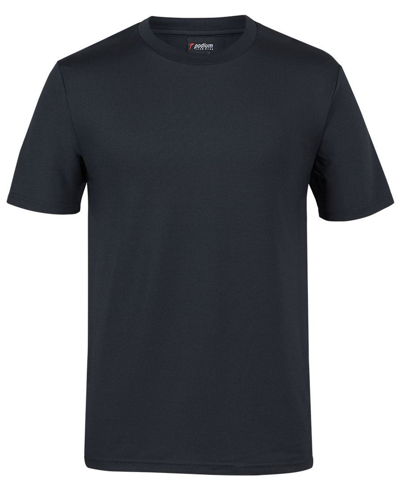 Podium Stretch Tee - Black - Front