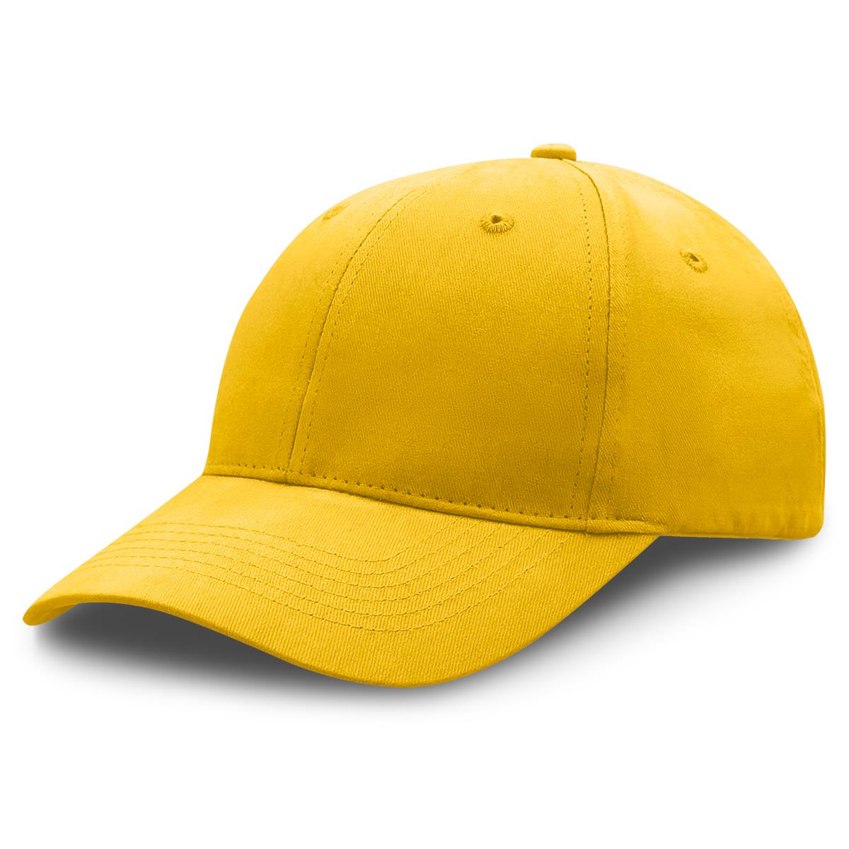 Premium Soft Cotton Cap - Gold - Front