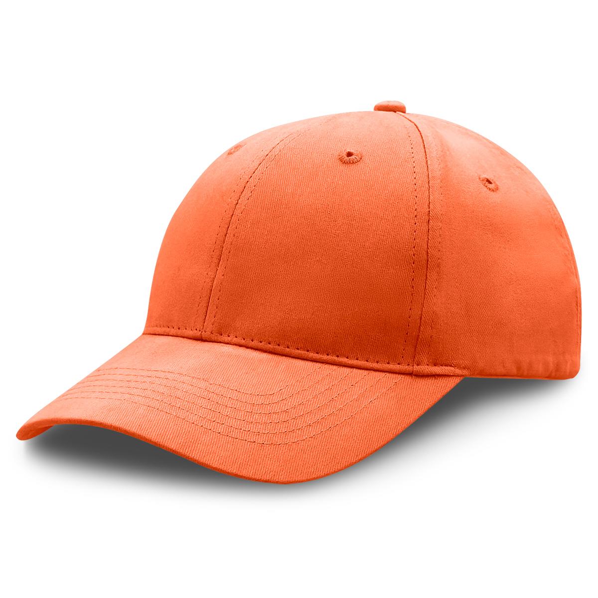 Premium Soft Cotton Cap - Orange - Front