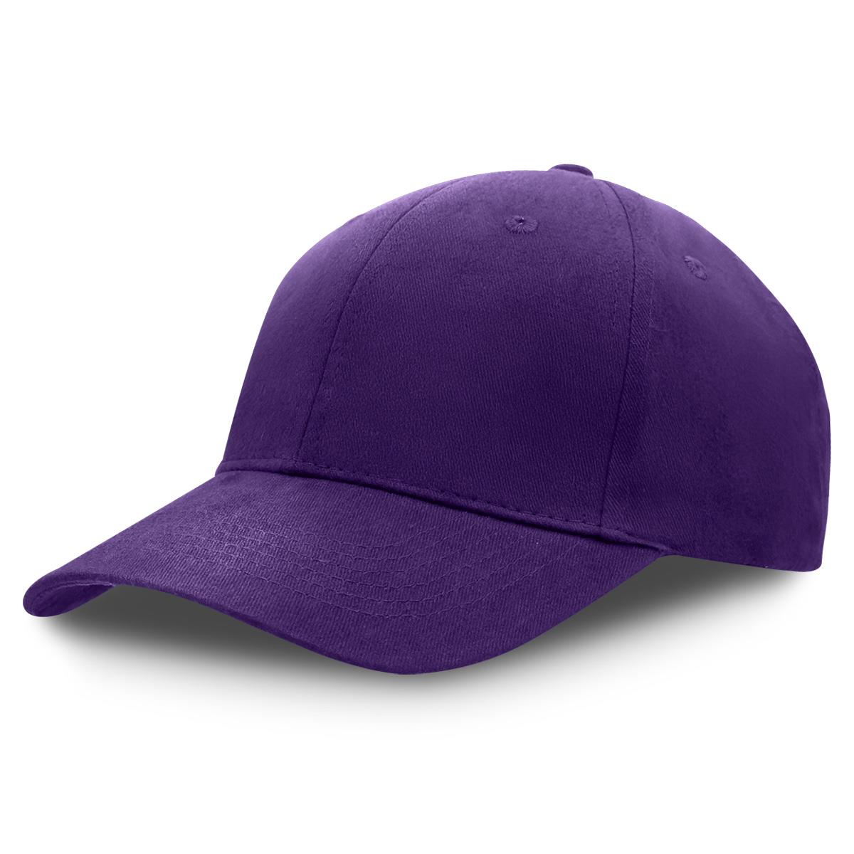 Premium Soft Cotton Cap - Purple - Front