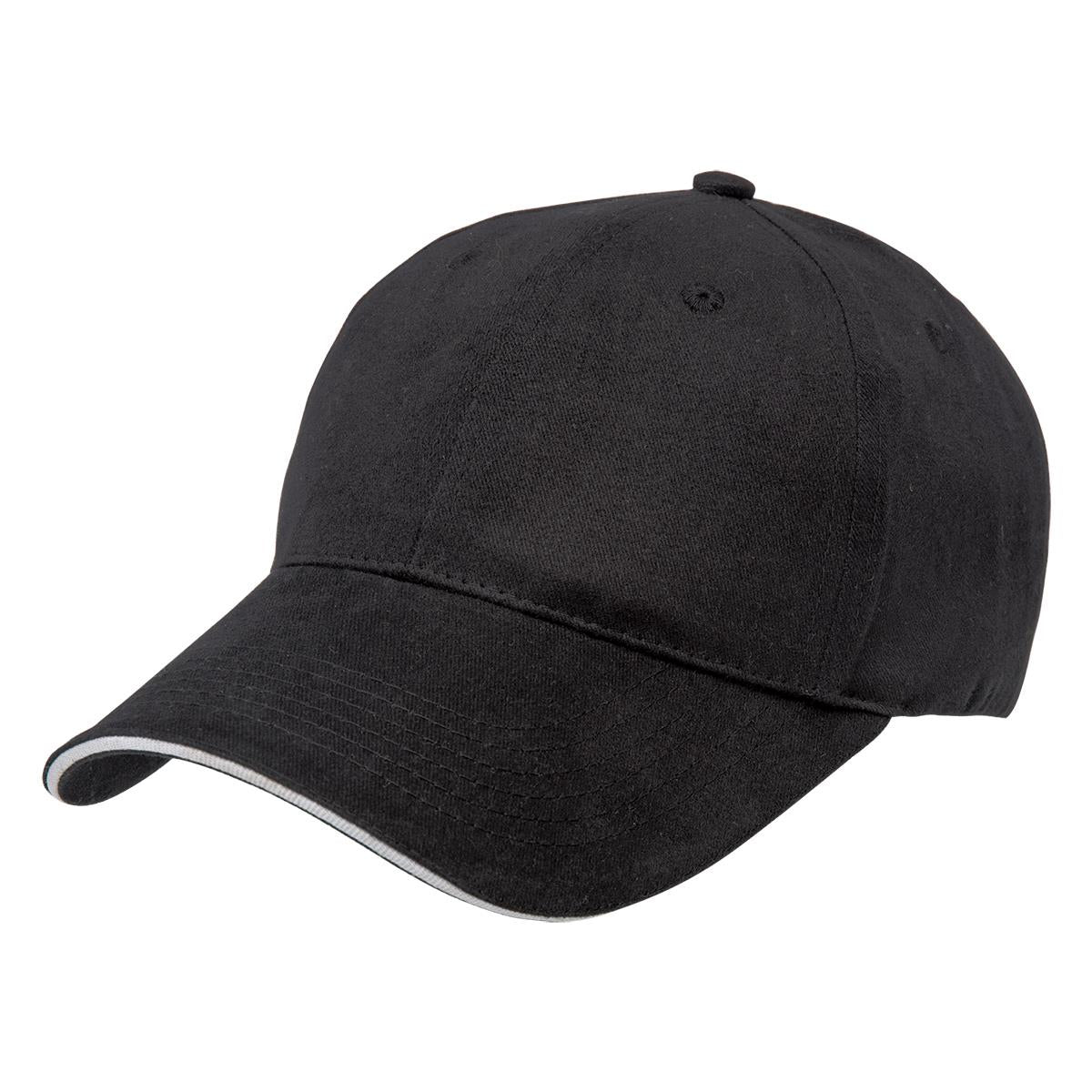 Premium Soft Sandwich Peak - Black / Chalk White - Front