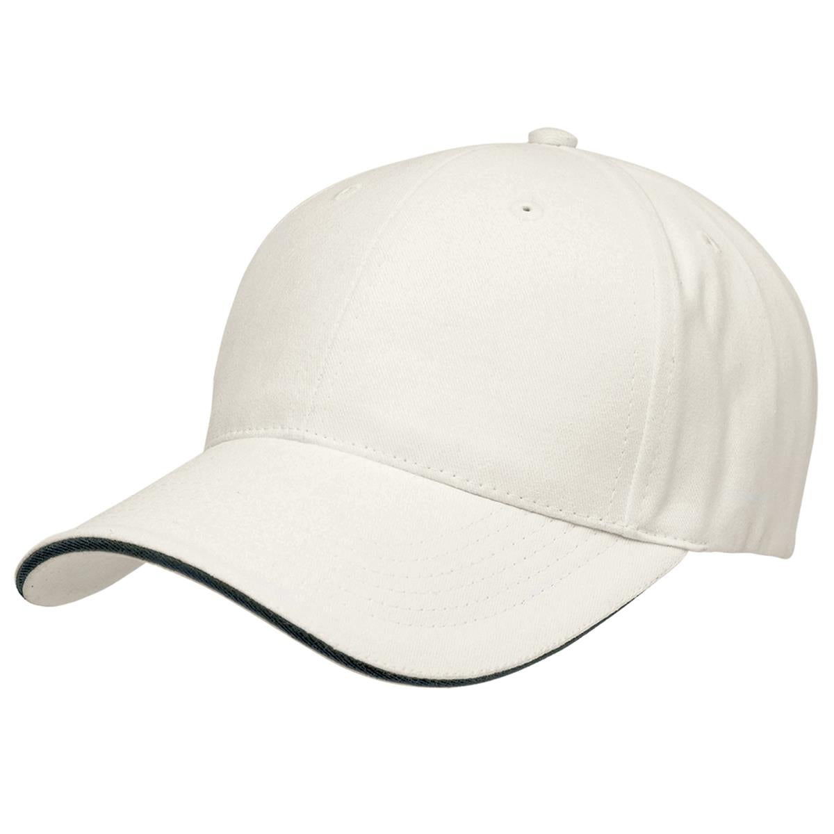 Premium Soft Sandwich Peak - Chalk White / Black - Front