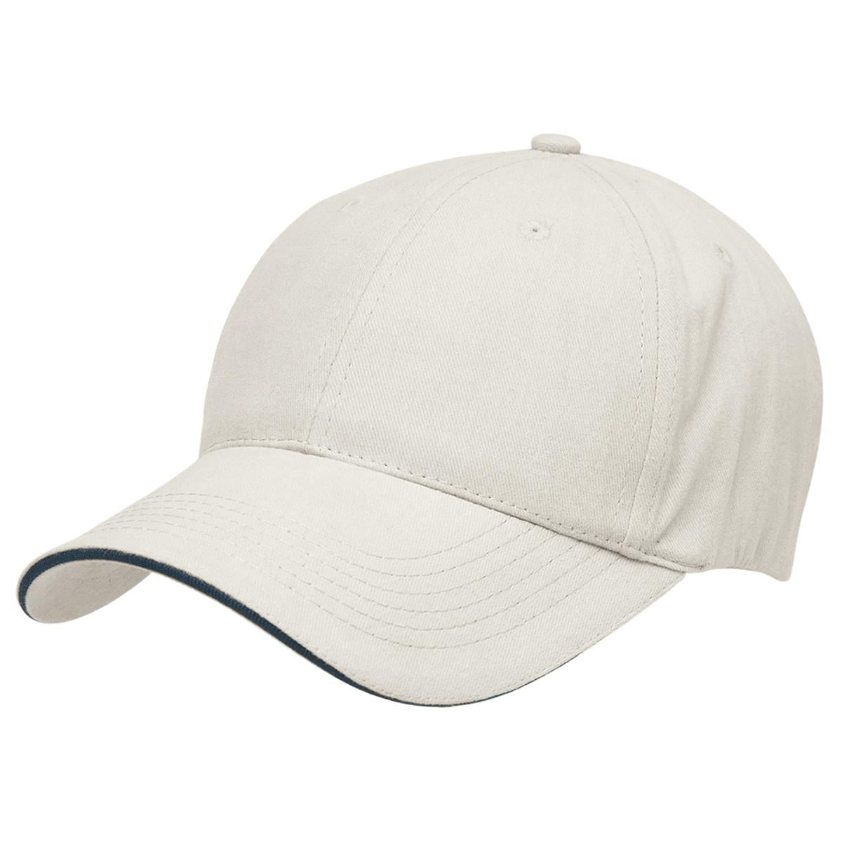 Premium Soft Sandwich Peak - Chalk White / Navy - Front