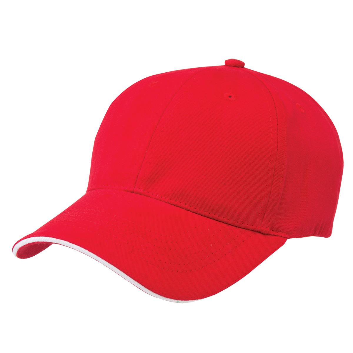 Premium Soft Sandwich Peak - Red / Chalk White - Front