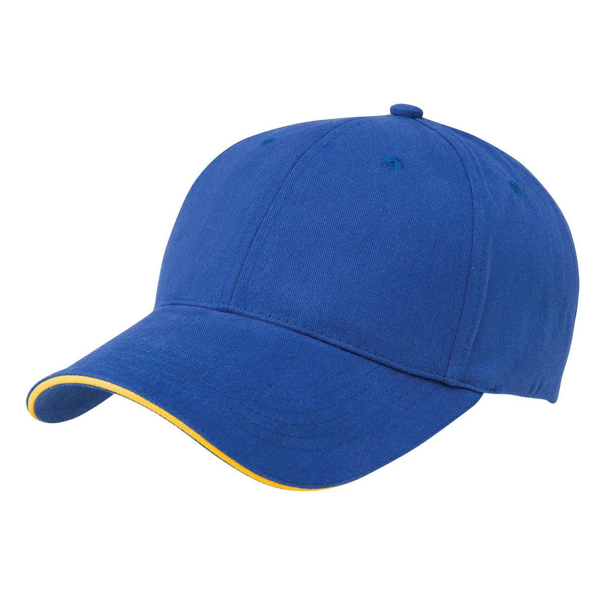 Premium Soft Sandwich Peak - Royal / Gold - Front