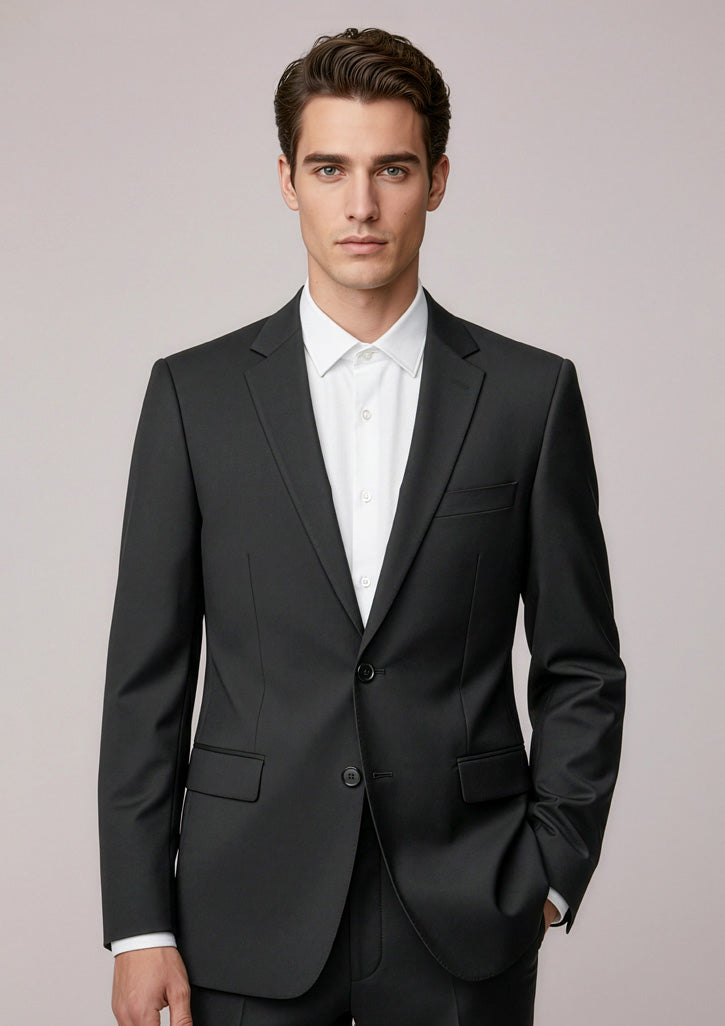 Siena Mens 2 Button Jacket - Black - Model