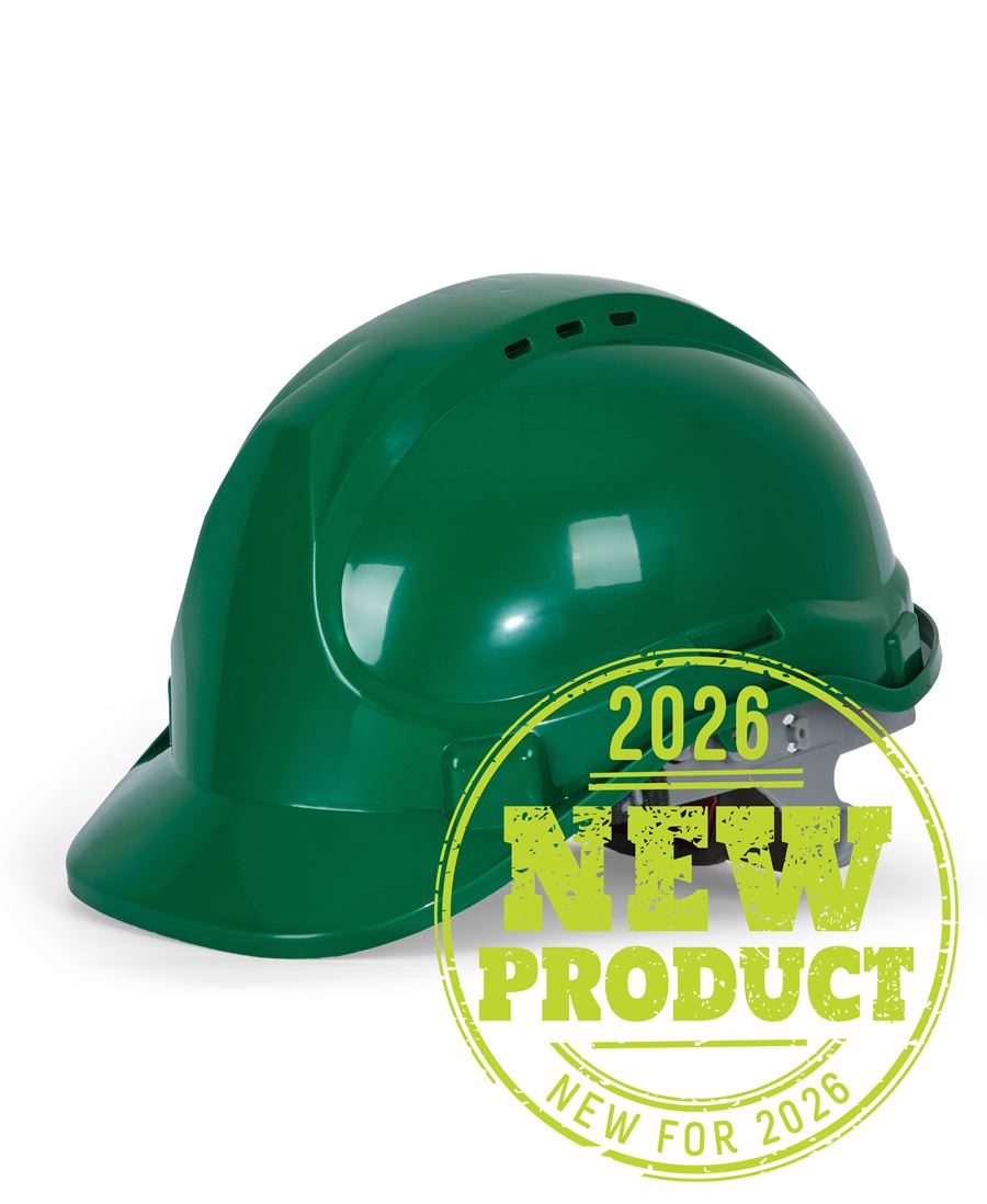 JB's Push-Lock Safety Helmet - Green - Front
