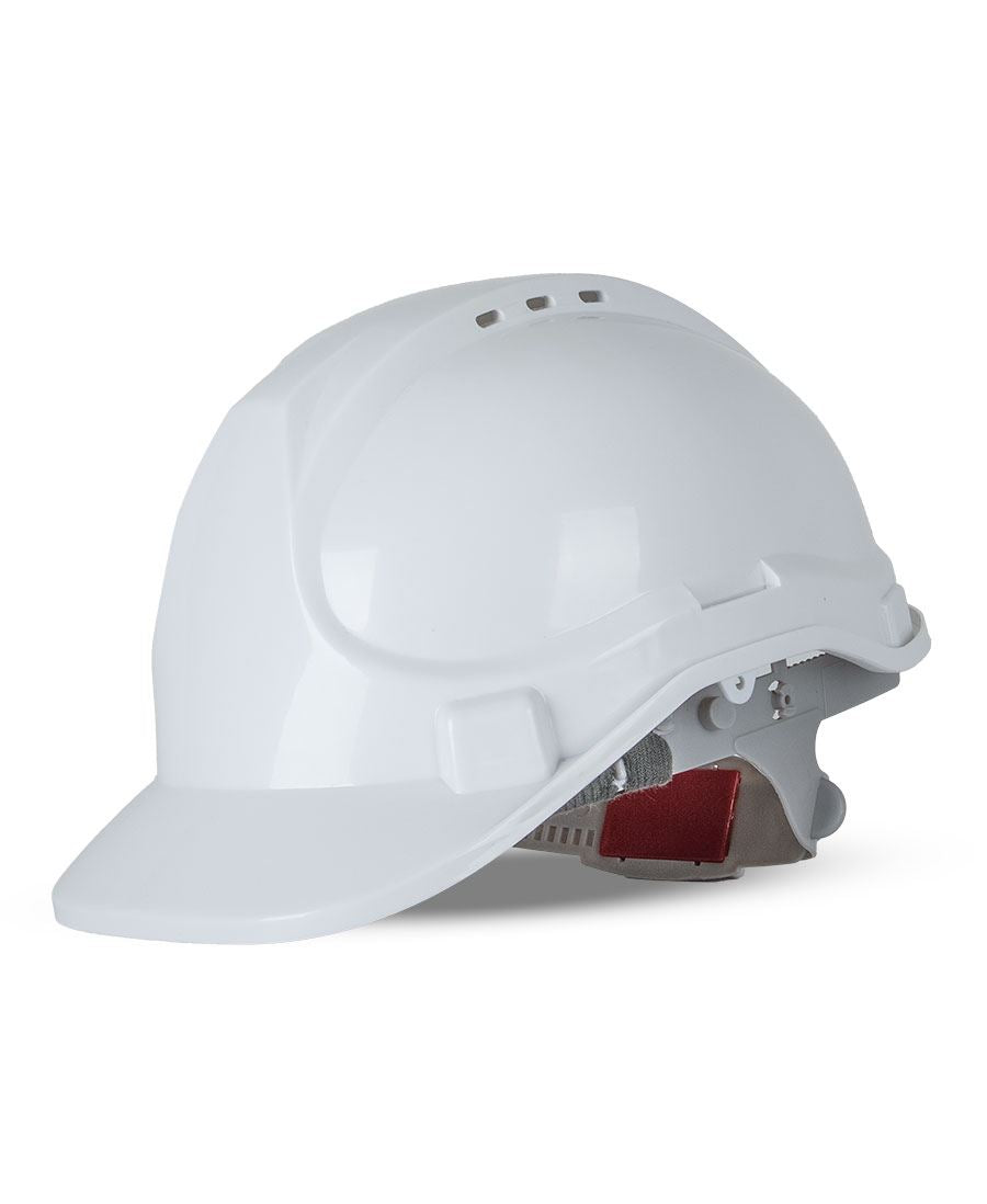 JB's Push-Lock Safety Helmet - White - Front