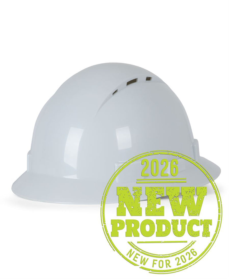 JB's Brim Safety Helmet (5 pack) - White - Front