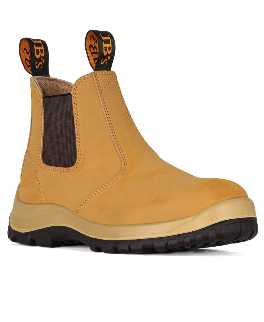 JB's Traditional Soft Toe Elastic Sided Boot - Wheat - Front