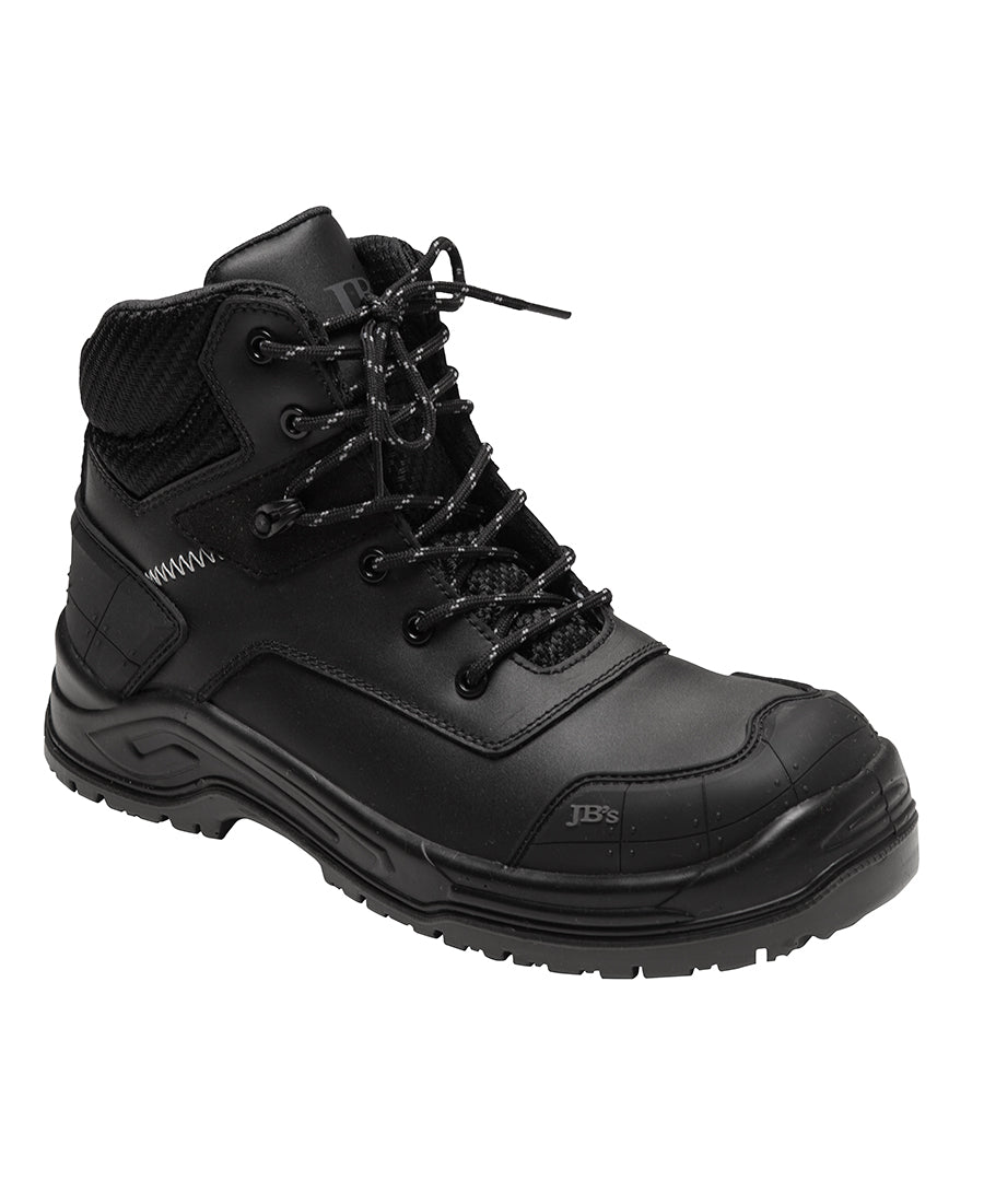 JB's Cyborg Zip Safety Boot - Black - Front