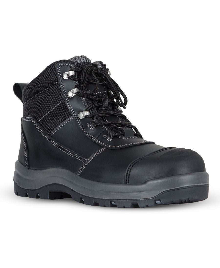 JB's Atrax Zip Safety Boot - Black/Grey - Front