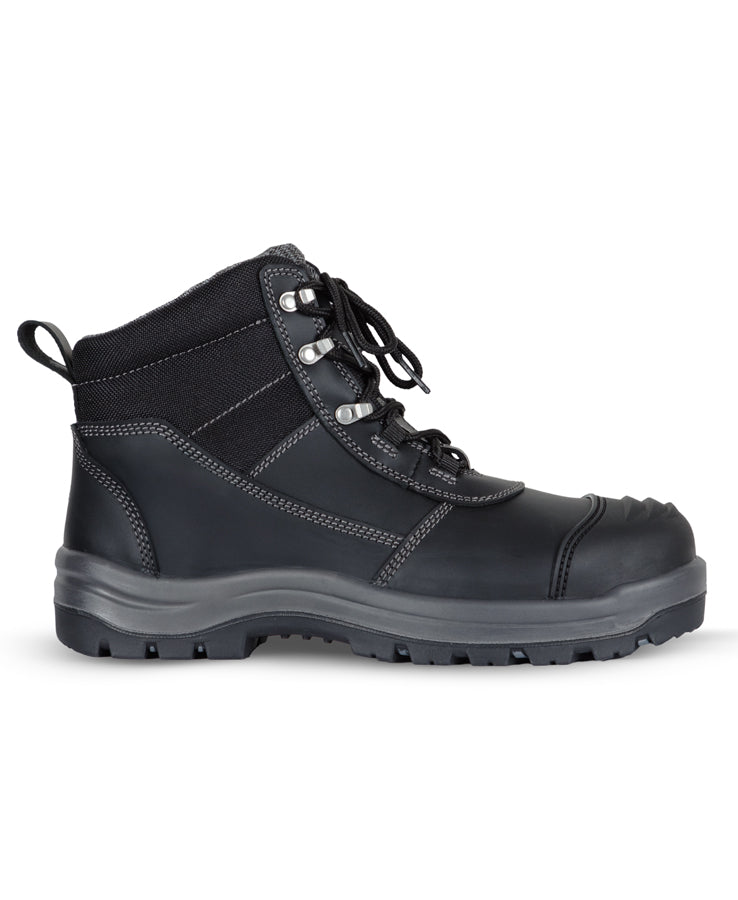 JB's Atrax Zip Safety Boot - Black/Grey - Back