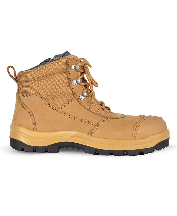 JB's Atrax Zip Safety Boot - Wheat/Grey - Back