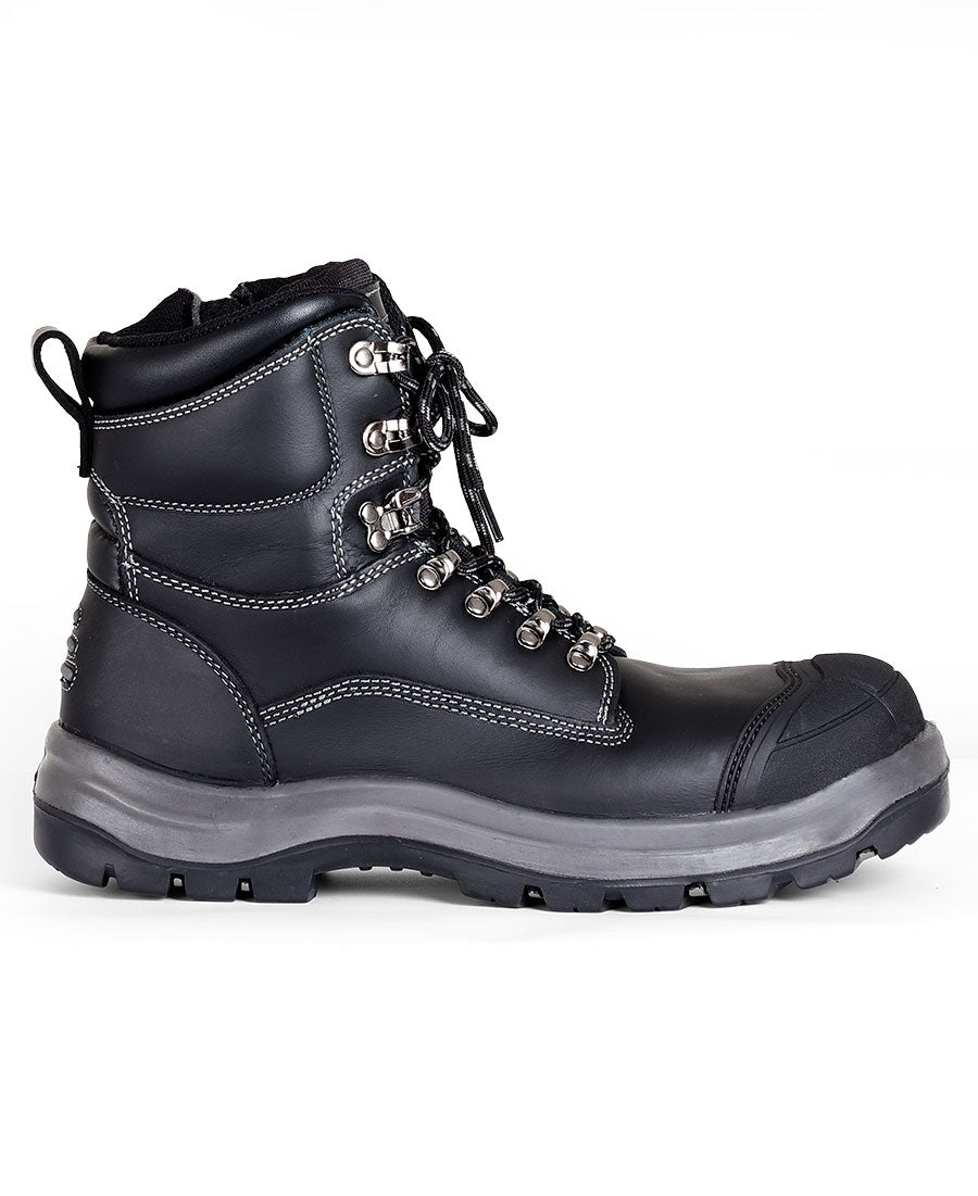 JB's Roadtrain Puncture Resist ZIp Safety Boot - Black - Back