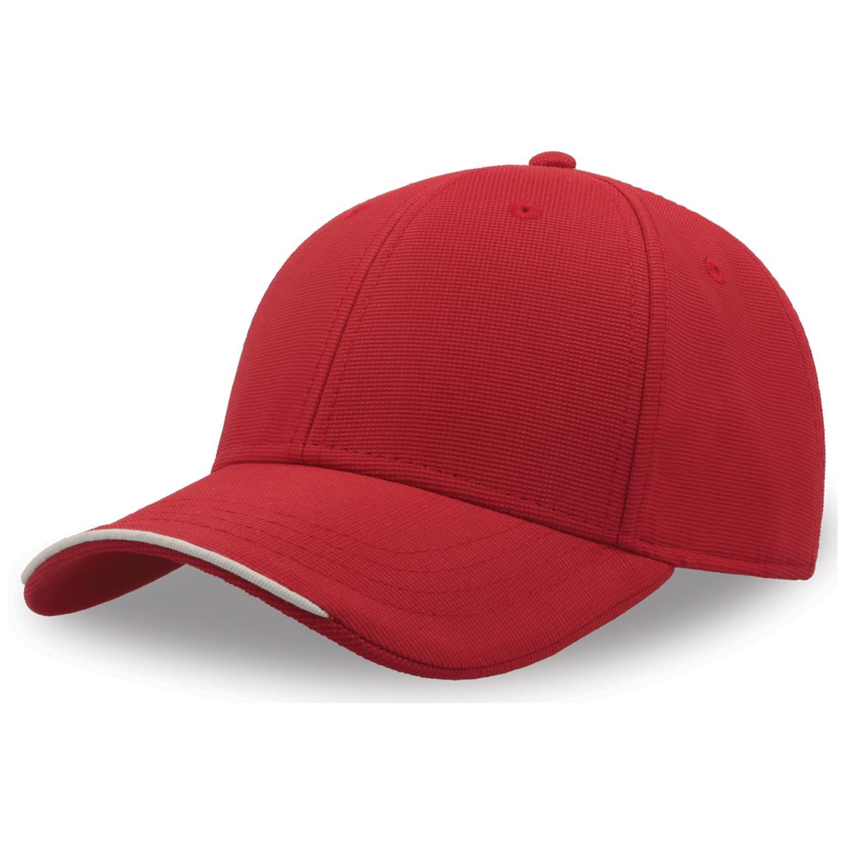 Estoril-S Cap - Recycled Polyester - Red - Front