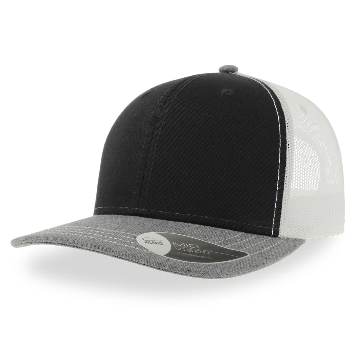 Sonic Trucker - Black / Grey Melange / White - Front