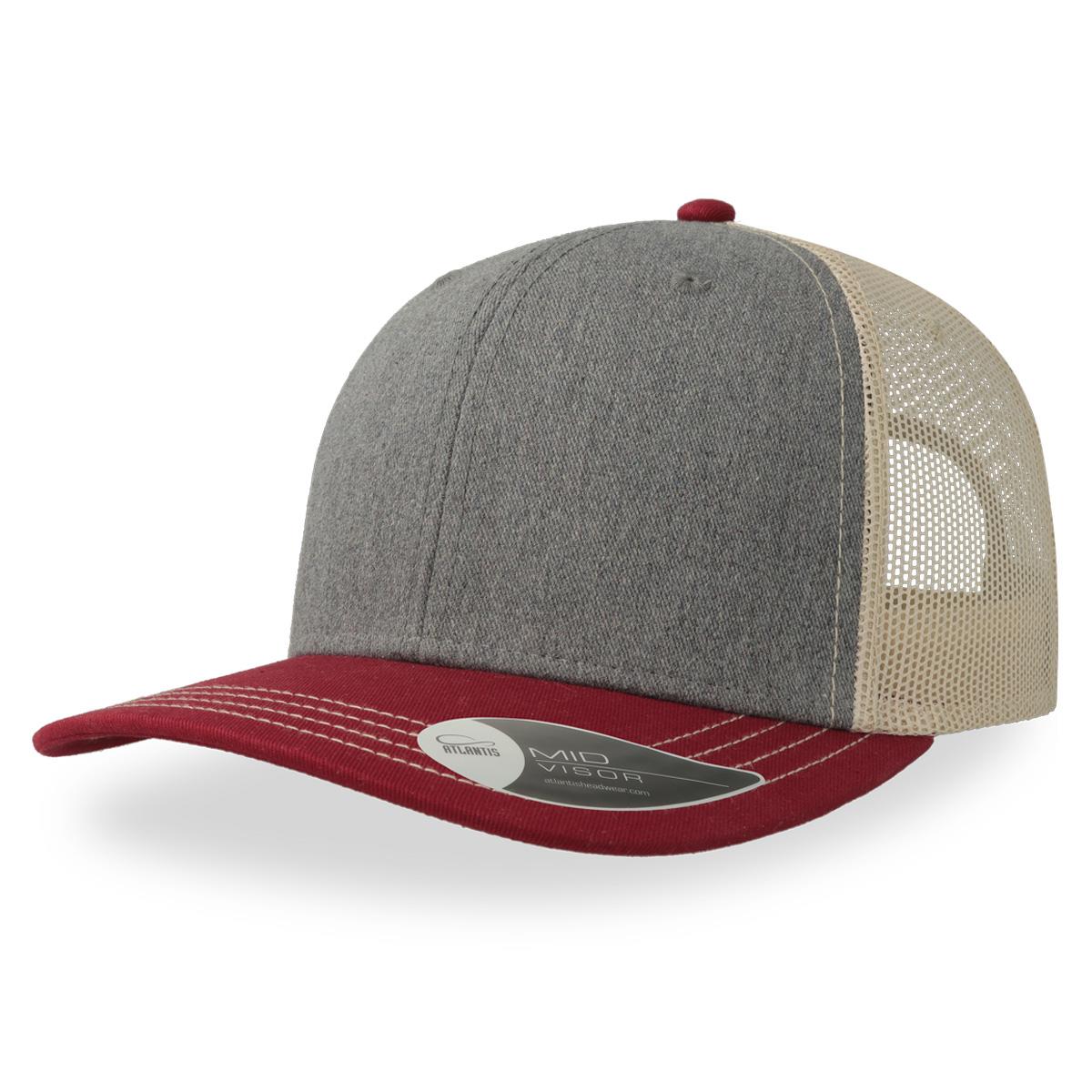 Sonic Trucker - Grey Melange / Cardinal / Beige - Front