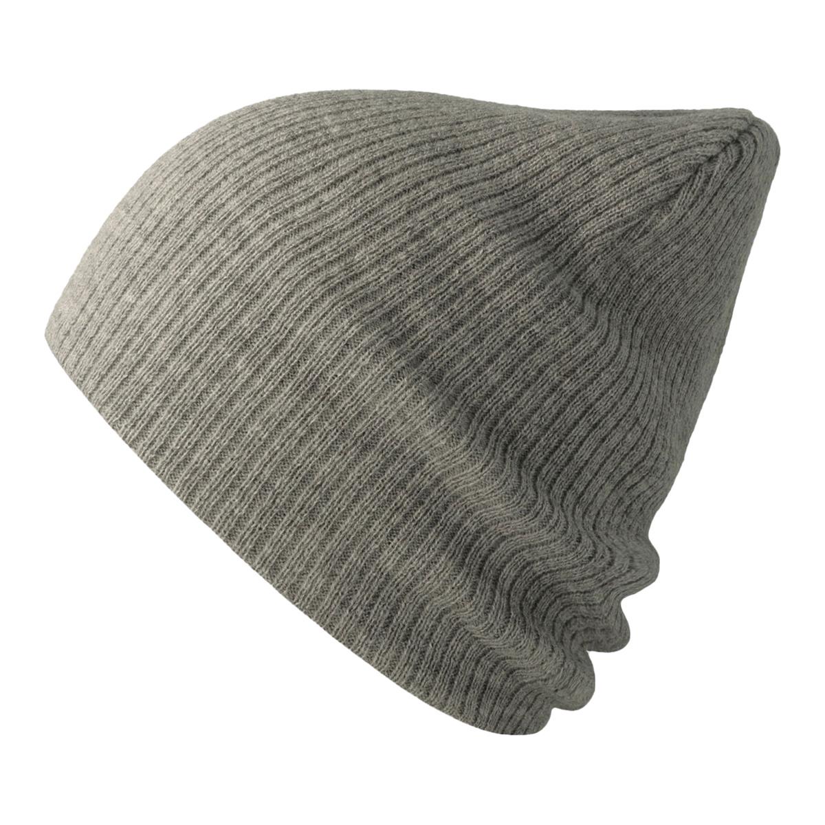 Brad-S Beanie - Recycled Polyester - Light Grey Mel - Front