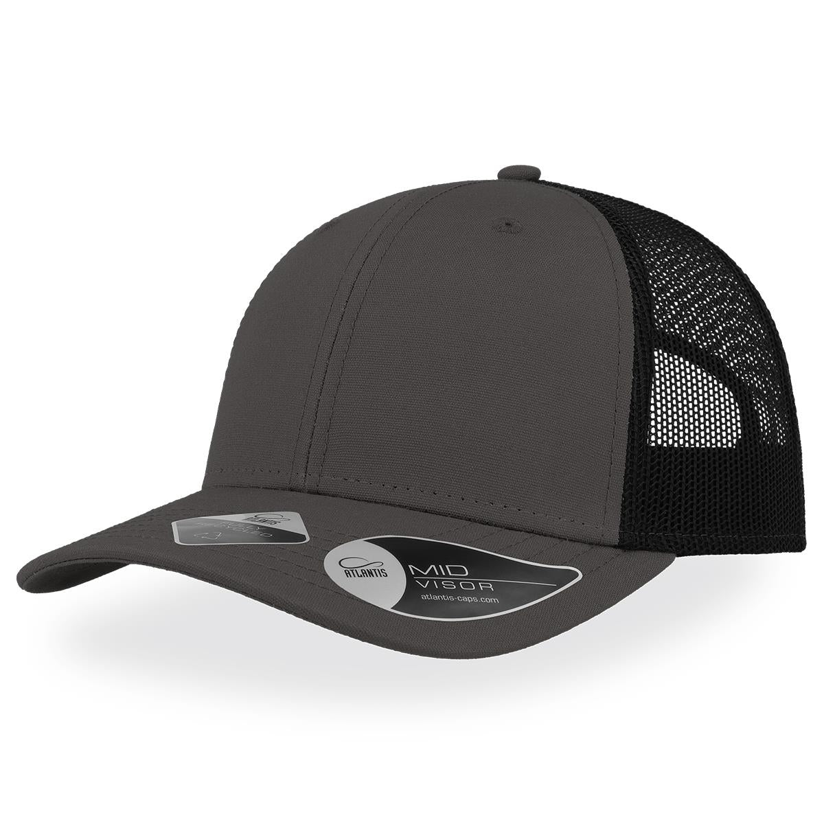 Recy Three Cap - Dark Grey / Black - Front