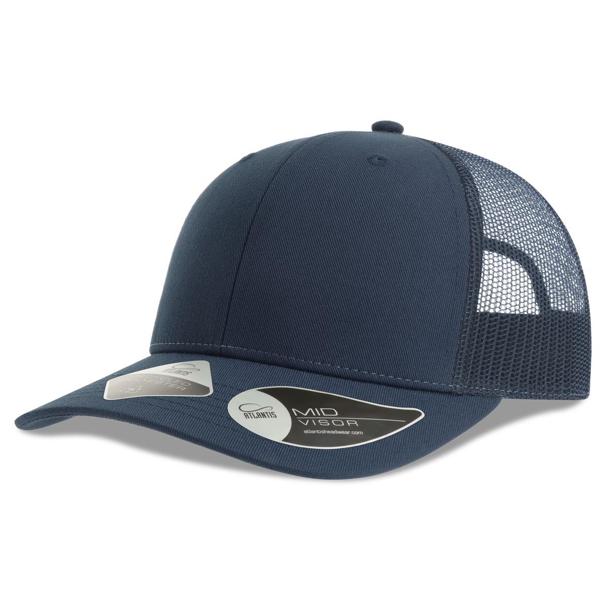 Bryce Recycled Trucker - Navy / Navy - Front